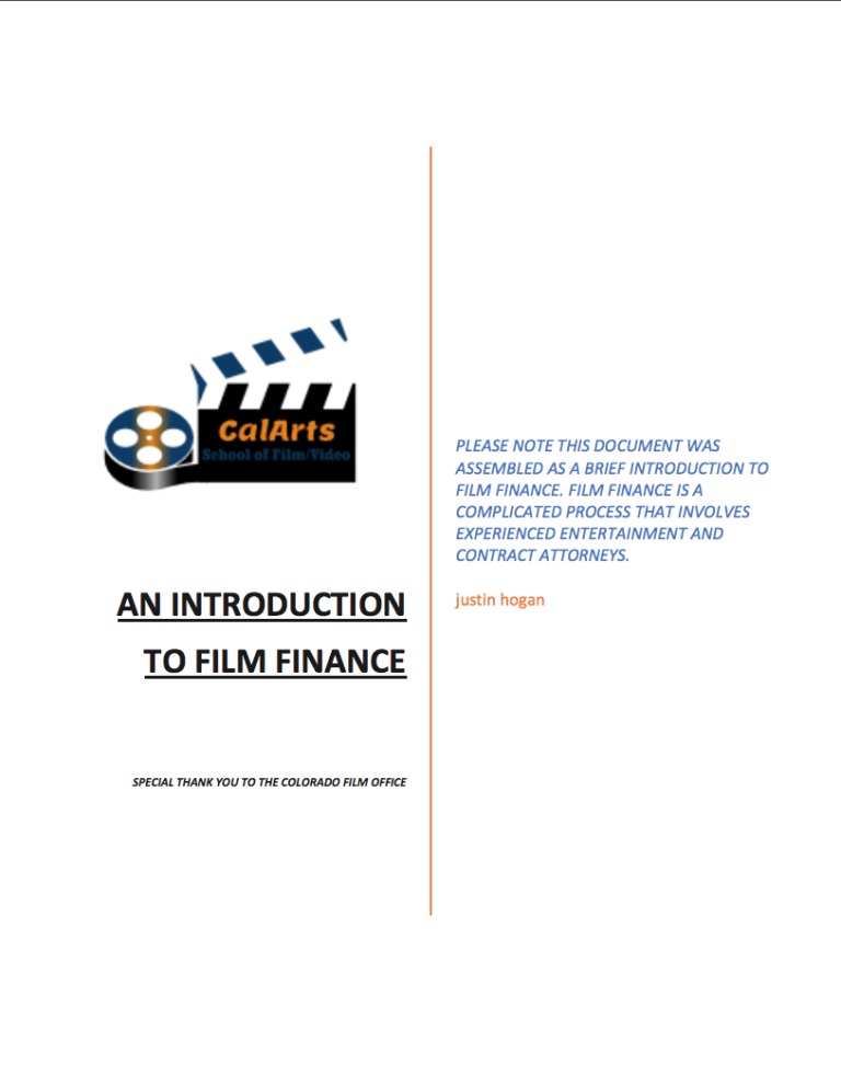 An Introduction To Film Finance - 2 Pop