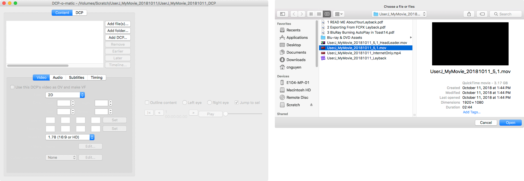 DCP Creation with DCPomatic 2 Pop