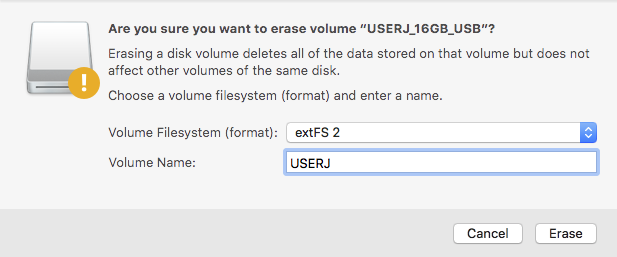 remove extfs for mac