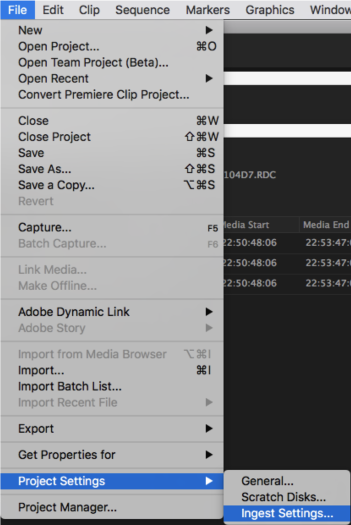 Basic Premiere Pro Proxy workflow