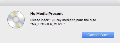 Burning a Blu ray in Toast Titanium or Compressor 2 Pop