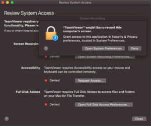 teamviewer unattended access while locked computer