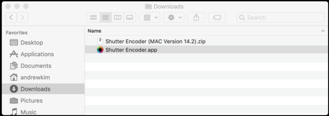 shutter encoder mac