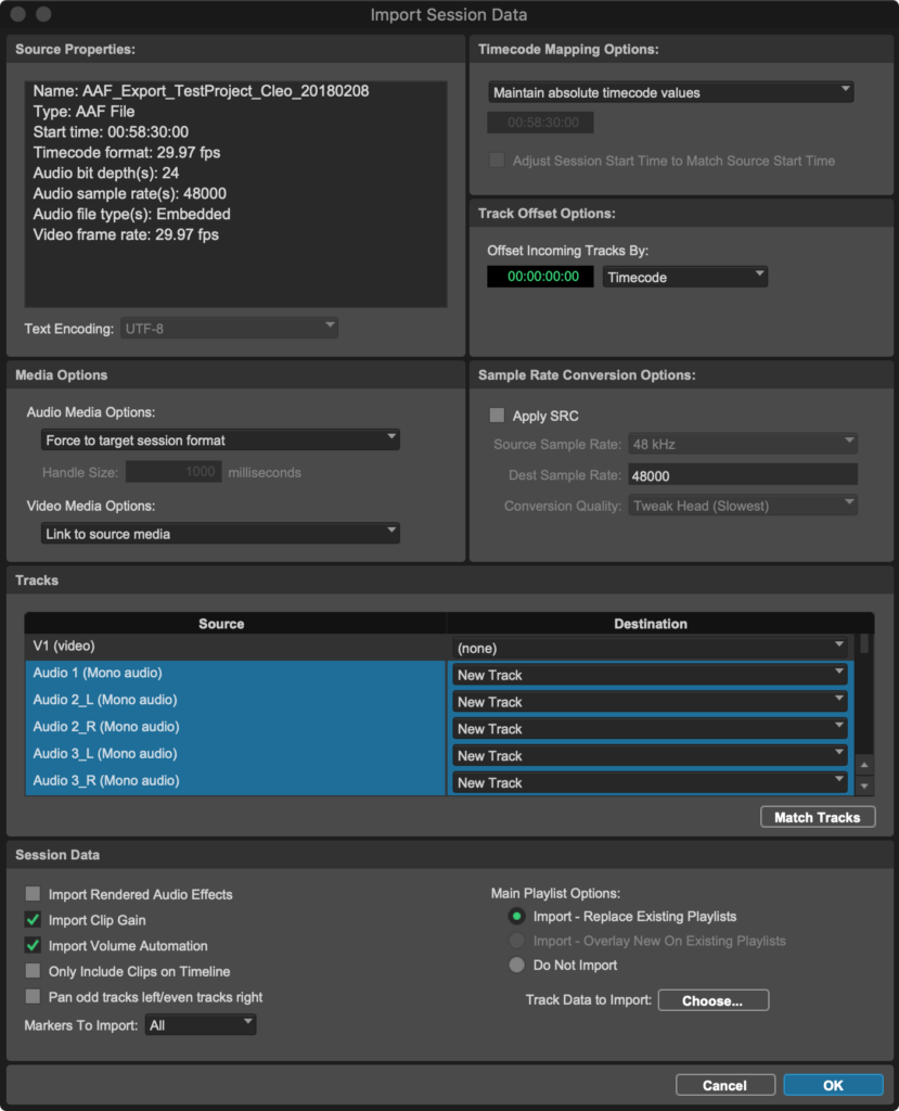 convert pro tools session to adobe audition