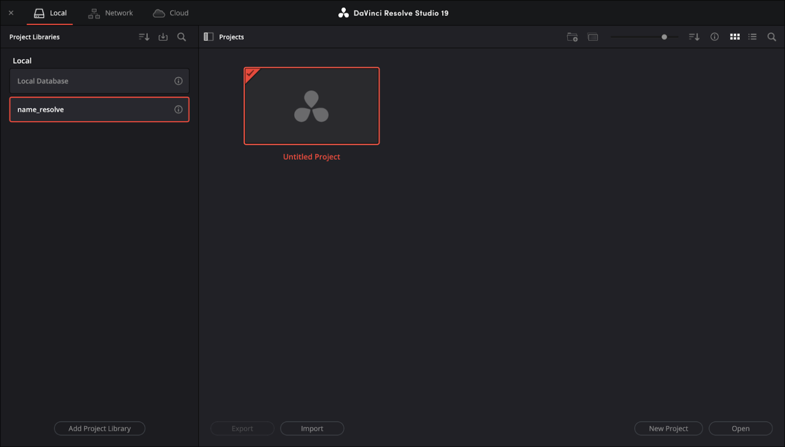 DaVinci Resolve Project Manager - 2 Pop